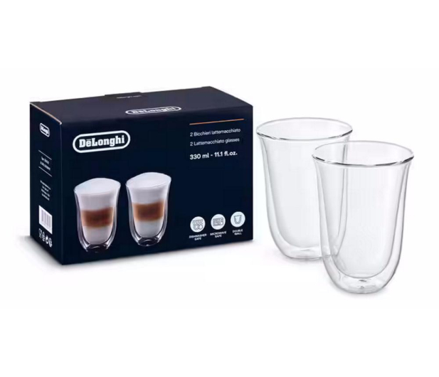 DeLonghi Szklanki do latte machiatto zestaw 2 sztuki - 335678 - zdjęcie 2